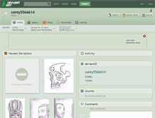 Tablet Screenshot of corey5566614.deviantart.com