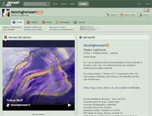 Tablet Screenshot of dancinghorseart.deviantart.com