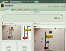 Tablet Screenshot of mollymittens.deviantart.com