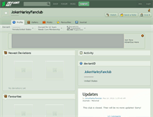 Tablet Screenshot of jokerharleyfanclub.deviantart.com