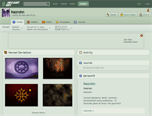 Tablet Screenshot of nazrohn.deviantart.com