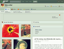Tablet Screenshot of little-writer.deviantart.com