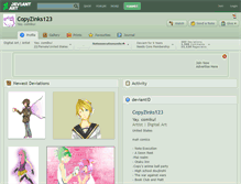 Tablet Screenshot of copyzinks123.deviantart.com