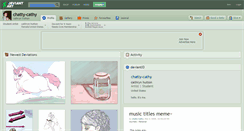Desktop Screenshot of chatty-cathy.deviantart.com
