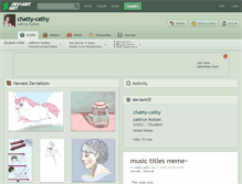 Tablet Screenshot of chatty-cathy.deviantart.com
