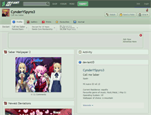 Tablet Screenshot of cynderyspyro3.deviantart.com