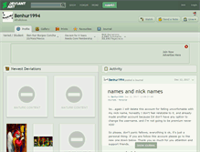 Tablet Screenshot of benhur1994.deviantart.com