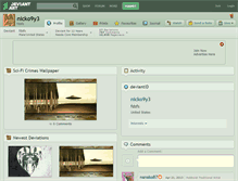 Tablet Screenshot of nicko9y3.deviantart.com