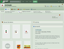 Tablet Screenshot of jackiangto.deviantart.com