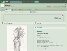 Tablet Screenshot of jotunga.deviantart.com