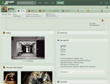 Tablet Screenshot of gorky.deviantart.com