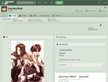 Tablet Screenshot of journeywest.deviantart.com