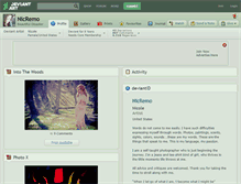 Tablet Screenshot of nicremo.deviantart.com