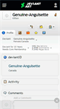 Mobile Screenshot of genuine-anguisette.deviantart.com