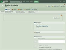 Tablet Screenshot of genuine-anguisette.deviantart.com