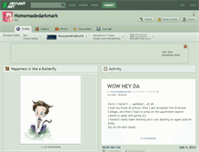 Tablet Screenshot of homemadedarkmark.deviantart.com