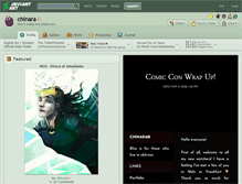 Tablet Screenshot of chinara.deviantart.com