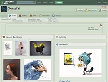 Tablet Screenshot of cheezycat.deviantart.com