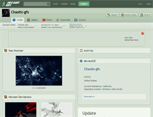 Tablet Screenshot of chaotic-gfx.deviantart.com
