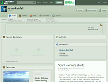 Tablet Screenshot of mrine-rainfall.deviantart.com