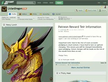 Tablet Screenshot of liciandragon.deviantart.com