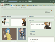 Tablet Screenshot of le-senpai.deviantart.com