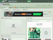 Tablet Screenshot of dairymilky.deviantart.com