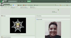 Desktop Screenshot of jonthander.deviantart.com