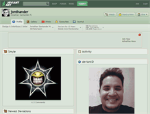 Tablet Screenshot of jonthander.deviantart.com