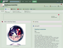 Tablet Screenshot of destinylovesanime.deviantart.com