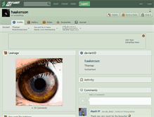 Tablet Screenshot of haakenson.deviantart.com