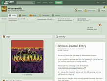 Tablet Screenshot of inhumanoids.deviantart.com