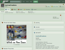 Tablet Screenshot of carnivalcreations.deviantart.com