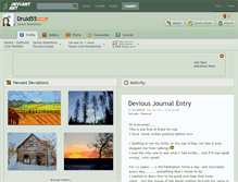 Tablet Screenshot of druid55.deviantart.com