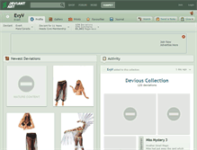 Tablet Screenshot of evyv.deviantart.com