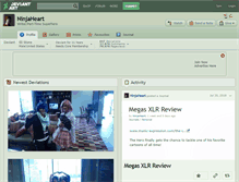 Tablet Screenshot of ninjaheart.deviantart.com