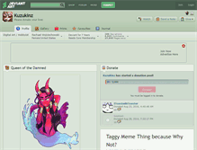 Tablet Screenshot of kuzukinz.deviantart.com
