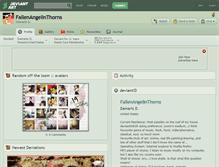 Tablet Screenshot of fallenangelinthorns.deviantart.com