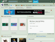 Tablet Screenshot of amirab.deviantart.com