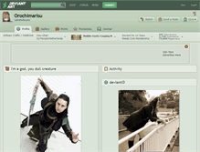 Tablet Screenshot of orochimarisu.deviantart.com