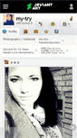 Mobile Screenshot of my-try.deviantart.com