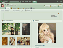 Tablet Screenshot of ninashneiderman.deviantart.com