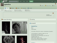 Tablet Screenshot of mastererus.deviantart.com