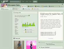 Tablet Screenshot of doa-ayane-club.deviantart.com