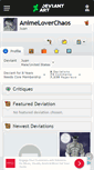 Mobile Screenshot of animeloverchaos.deviantart.com