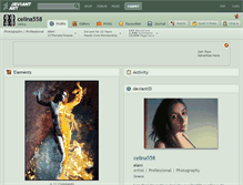 Tablet Screenshot of celina558.deviantart.com