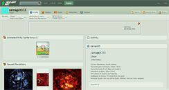 Desktop Screenshot of carnagex333.deviantart.com