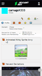 Mobile Screenshot of carnagex333.deviantart.com
