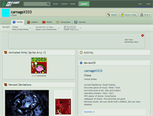 Tablet Screenshot of carnagex333.deviantart.com