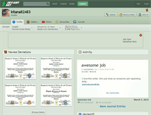 Tablet Screenshot of kitana82483.deviantart.com